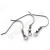 Anti-Allergy Stainless Steel Ear Hook with Spring and Pearl Jewelry Accessories