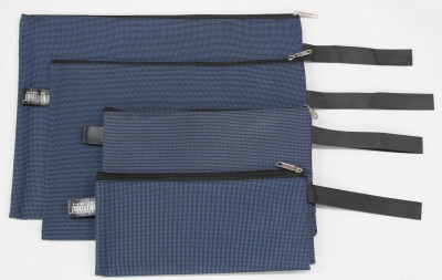 600D Two-Color File Bag Mesh Bag Zipper Bag Edge Sliding Bag