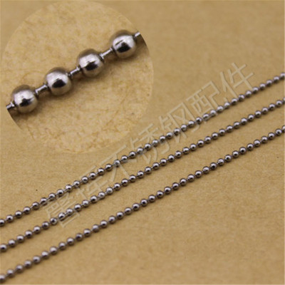 304 Stainless Steel Chain 1.5 Ball Bead Chain Bracelet Anklet Necklace Accessories