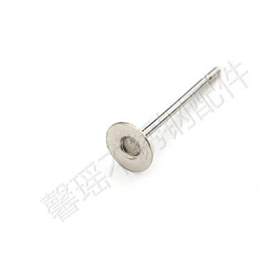 Stainless Steel 3MM Auricular Acupuncture Flat End Needle yuan tou zhen Ear Stud Accessories