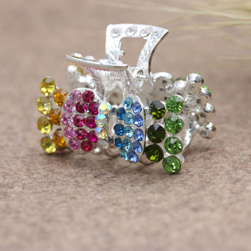 korean style hair accessories alloy diamond rhinestone gripper plate hair gripper bangs clip