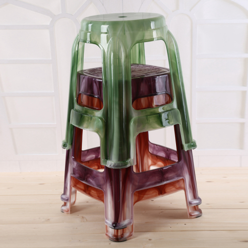 high imitation jade stool plastic stool brand new transparent environmental protection stool plastic chair restaurant stool