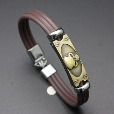 Japanese and Korean Style Leather Rope Hand Strap Vintage Leather Bracelet Bracelet Men's and Women's Ornament Bracelet