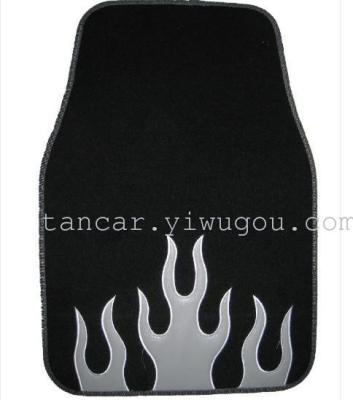 General car mat mat mat suede carpet surface flame custom LOGO