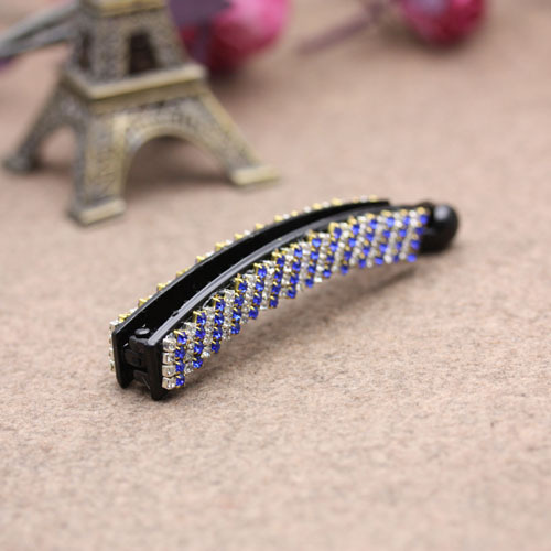 korean acrylic full diamond large particle austrian diamond color diamond banana clip black vertical clip acrylic