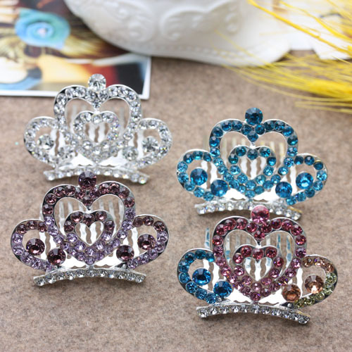 Children‘s Crown Hair Accessories Medium Princess Hair Plug Headdress Bride Hair Accessories