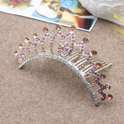 Children's Crown Hair Accessories Large Princess Hair Plug Headdress Bride Hair Braiding Accessories