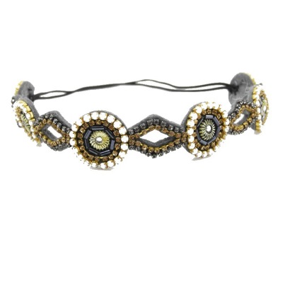 Manufacturers selling fashion handmade Diamond Crystal Beaded headband hair with Hair Barrette