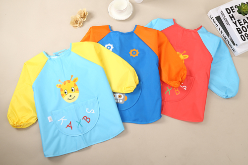 baby coverall children waterproof clothes painting clothes bib spring and autumn