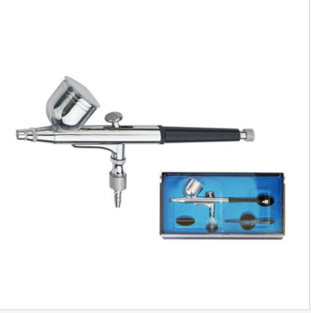 Outside / inside adjustable adjustable double action airbrush