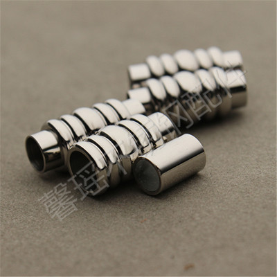 Stainless Steel Magnetic Buckle/Leather Cord Bracelet Necklace Buckle/Metal Button (#033)