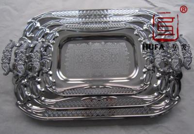 Gold Plated Square Plate Chrome Plated Nickel Plated Three-Piece Plate Zinc Alloy Handle