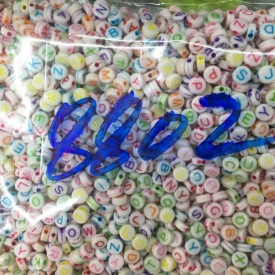 Diy plastic alphabet beads