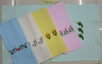 Cotton Yarn Embroidery Kitchen Napkin Napkin Tea Towel Napkin Cleaning Cloth Wholesale