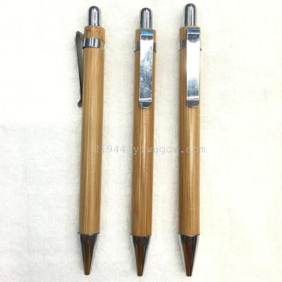 Environmental protection pen iron hook bamboo pen advertisement pen pen