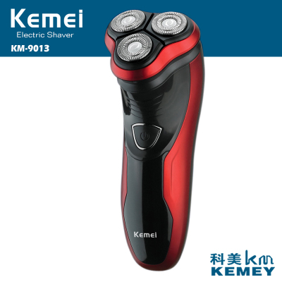 Kemei outlet KM-9013 body wash Shaver three blades rotating razor ultra quiet
