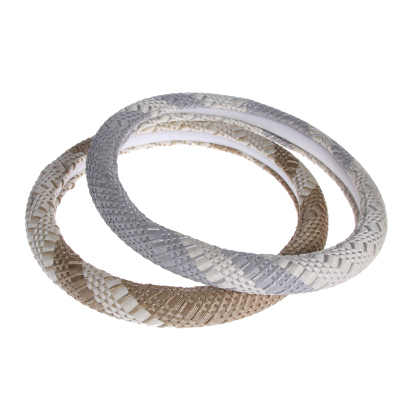 Woven Ice Silk Material Steering Wheel Cover Factory Direct Sales