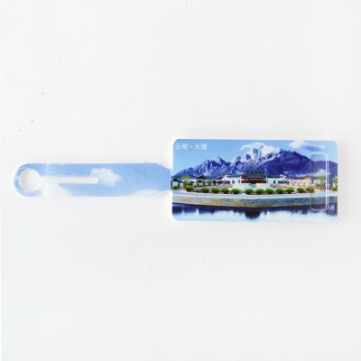 PVC soft plastic tour of Dali, yunnan souvenir luggage tag welcome to map professional customization