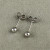 Stainless Steel round Bead Ear Pin Anti-Allergy Spherical Ear Pin Earrings Stud Earrings 4mm