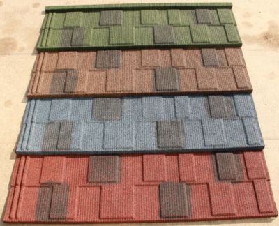 Color Stone Tile Colored Stone Tile STONE COATED STEEL ROOFING