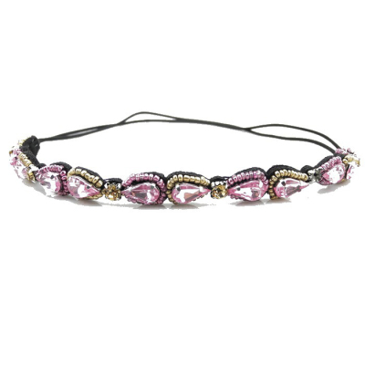 Manufacturers selling fashion new handmade Diamond Crystal Beaded headband hair with Hair Barrette