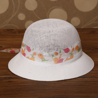 Single - silk straw single - fashioned lady's cap.