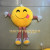 Emoji light emitting QQ WeChat face smiling expression pillow