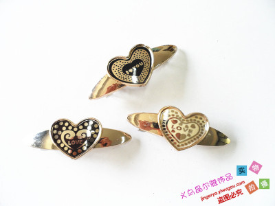 Manufacturers selling 10 cm automatic clamp spring clip pattern plating popular hair