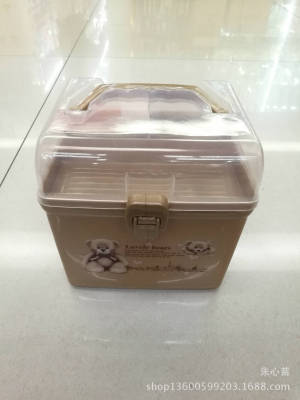 Wholesale portable size plastic medical kit first aid multi-layer medical kit portable medical kit