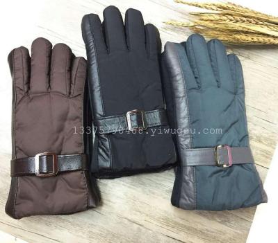 2016 manufacturer direct selling high-end winter thermal insulation gloves waterproof and anti-skid electric car gloves.