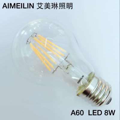 LED tungsten lamp filament lamp, LED bulb, LED bulb, A60 8W