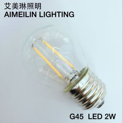 LED tungsten lamp filament lamp, LED bulb, LED bulb, G45 2W