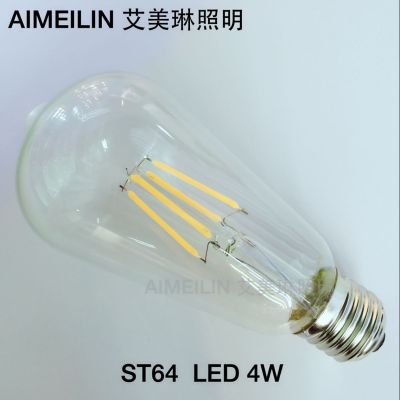 LED tungsten lamp filament lamp, LED bulb, LED bulb, ST64 4W