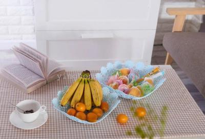Plastic Modern Small Fruit Basket Living Room and Hotel Snack Dish Candy Basin 262-5558