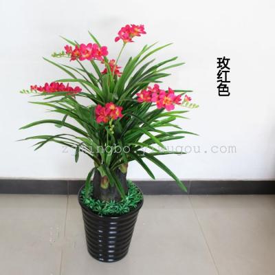 Simulation simulation trees green plants potted indoor decoration fake tree orchid fragrance