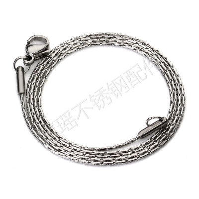 Stainless Steel Jewelry Accessories Cross Hammer round Chain Finished Product
