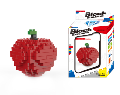 Puzzle assembled small particles building blocks of fruit model promotional gifts