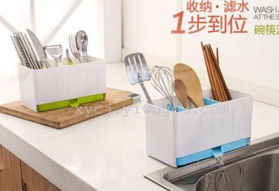 Creative multifunctional detachable chopsticks tableware rack separated drainboard kitchen article storage box