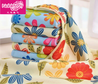 Microfiber Sanding Reactive Printing Square Scarf Absorbent Face Towel Baby Face Towel Hand Towel Wholesale