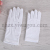 Cotton gloves with sun protection triple-band driving sun protection sweat performance security white gloves