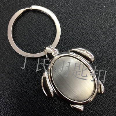 Turtle Shape Keychain Zinc Alloy Metal Keychains Customizable Customer Logo