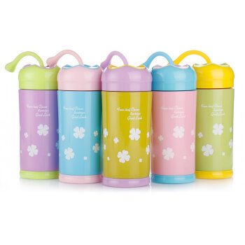 The students are bits of stainless steel vacuum thermos cup fresh water glass cup leakproof household lady clover