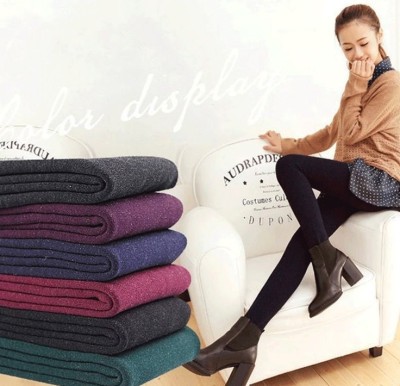 The new 350 gram of cashmere pants wearing colorful autumn one thick cotton Leggings