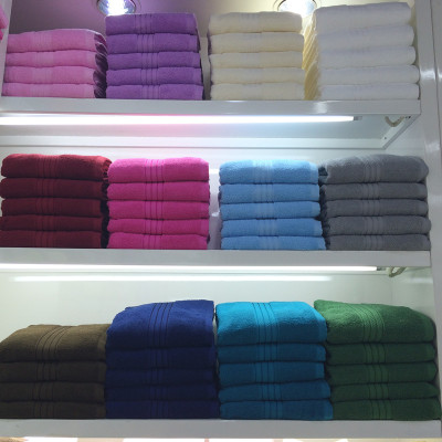 Plain cotton bath towel new export 12 color