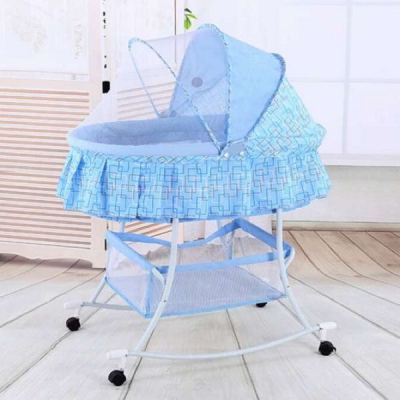 Baby cradle bed concentretor newborn belt mosquito net swing cradle bed bb bed roller baby sleeping basket
