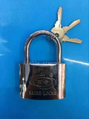 Lily atomic lock lock lock four sanding copper copper imitation gold plating cross open half a pack of Liang Suo