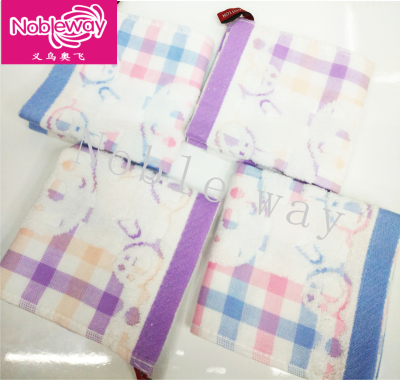Pure Cotton Gauze Untwisted Rabbit Square Towel Baby Face Towel Children Towel Refreshing Breathable Bacteria Prevention Square Towel Wholesale