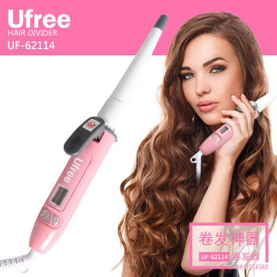 Ufree/ ceramic liquid crystal single stick tapered hair stick does not hurt the power generation roll bar