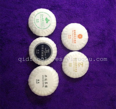 Disposable toilet soap hotel guest room soap disposable article circular VIP special