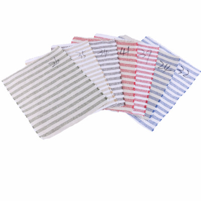 Manufacturers direct stripes design ramie cotton cloth